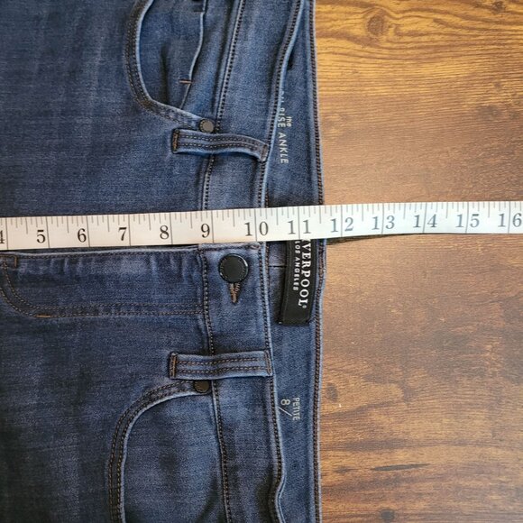 Liverpool Jeans 8 P Ankle Skinny High Rise Dark Wash Stretch Comfort Denim - Picture 9 of 11